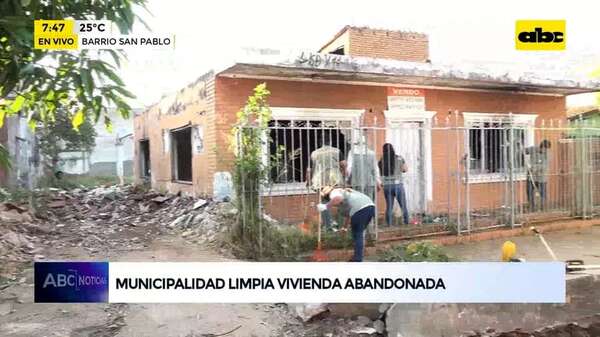 Video: Limpian vivienda abandonada - ABC Noticias - ABC Color
