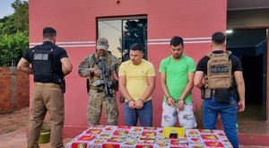 Capturan a supuesto jefe y a financista de carga de 3 toneladas de marihuana que cayó en Yby Pytâ