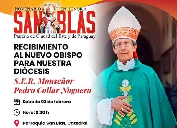 Monseñor Pedro Collar asume en coincidencia con las celebraciones al Santo Patrono de Ciudad del Este - ADN Digital