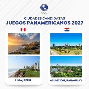 Asunción y Lima candidatas oficiales para ser sede de los juegos Panamericanos 2027