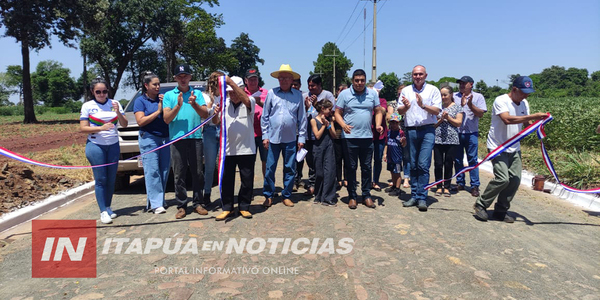 MUNICIPALIDAD DE SAN JUAN DEL PARANÁ INAUGURÓ OBRAS VIALES - Itapúa Noticias