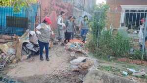Intervienen una casa por tercera vez: Comuna retiró más de 10.000 kilos de basura