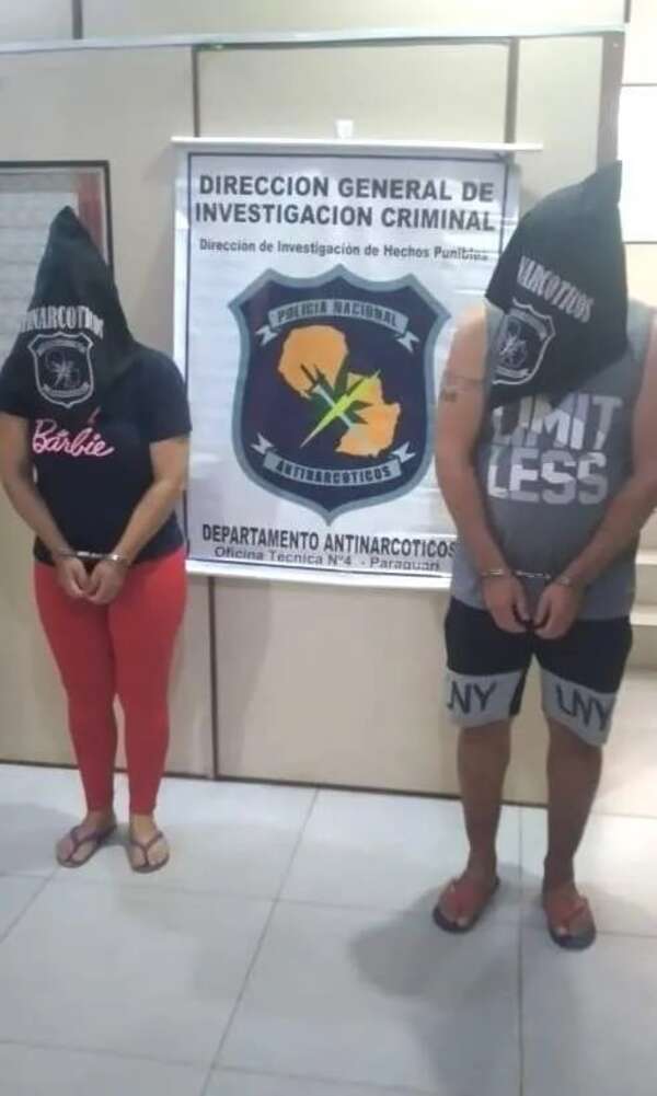 Cae pareja de supuestos microtraficantes de drogas en General Caballero - Policiales - ABC Color