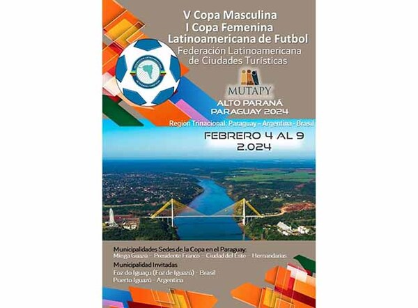Este domingo inicia la Copa Latinoamericana 2024 a realizarse en ciudades cabeceras del Alto Paraná | DIARIO PRIMERA PLANA