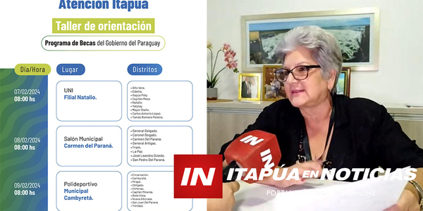 POSTULANTES A BECAS RECIBIRÁN TALLER PARA RENDIR EXAMEN - Itapúa Noticias