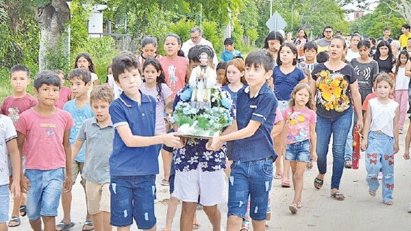 Casado: Católicos peregrinaron en la fiesta de San Juan Bosco