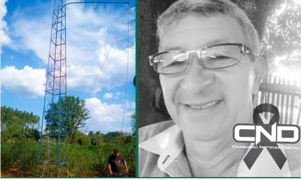 Caaguazú: Léka cayó de una antena y murió
