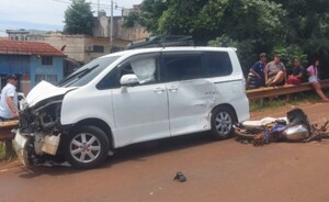 Motociclista muere en violento accidente en el km 4