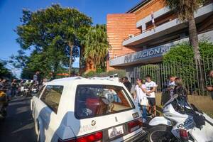 [GALERÍA] La caravana de ODD hizo una parada frente a La Nación