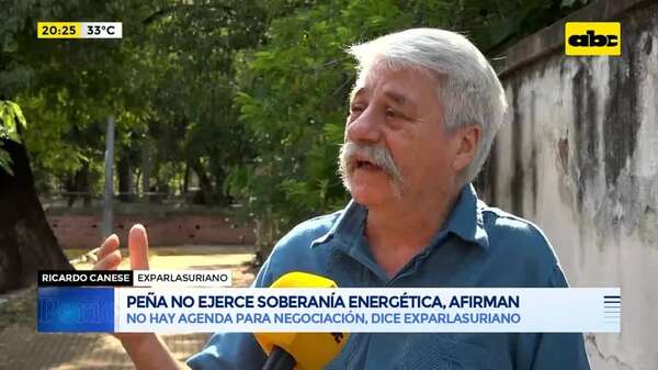 Video: Santiago Peña no ejerce soberanía energética, afirman - Periodísticamente - ABC Color