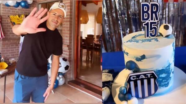Dahiana le sorprendió a Blas Riveros con su "fiesta de 15"