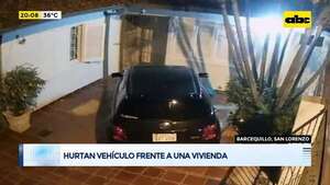 Video: hurtan vehículo frente a una vivienda - Periodísticamente - ABC Color