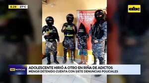 Video: Adolescente hirió a otro en riña de adictos  - ABC Noticias - ABC Color