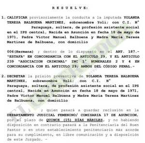 Decretan prisión para implicada en rosca de venta de cargos en el IPS