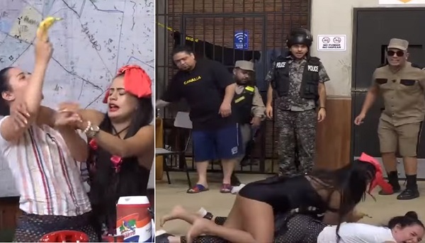 Y las chicas "se agarraron" en la comisaría - Teleshow