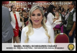 Juró la nueva magistrada del Tribunal Electoral de Amambay - Radio Imperio 106.7 FM