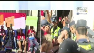 Incidentes en manifestación frente a Jubilados - SNT