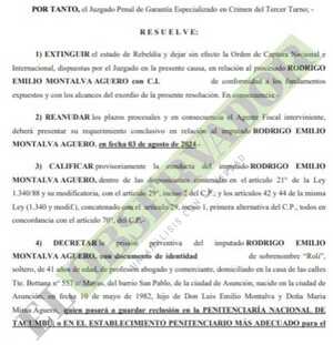 A Ultranza Py: Decretan prisión preventiva de Rodrigo Montalva
