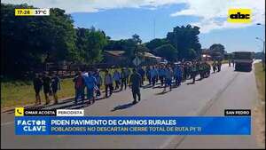 San Pedro: pobladores piden pavimento de caminos rurales - Factor Clave - ABC Color