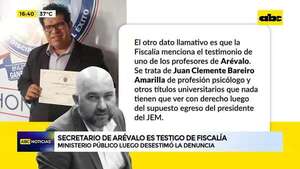 Video: Fiscalía usó al secretario de Orlando Arévalo para desestimar denuncia en su contra - ABC Noticias - ABC Color