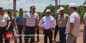 PRESIDENTE DE LA ANDE SUPERVISA AVANCES EN LA CONSTRUCCIÓN DE SUBESTACIÓN EN HOHENAU - Itapúa Noticias