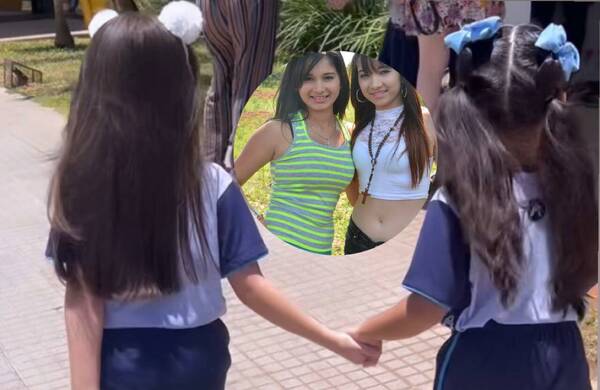 [VIDEO] ¡Cuánta ternura! Como Marilina y Mariela, sus hijas van como "mellis" a la escuela