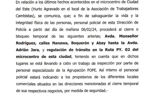 Bloquearán calles para verificar túnel y ante riesgo de explosivos