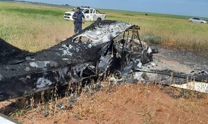 Intervienen caída de avioneta en Canindeyú