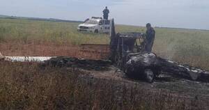 La Nación / Canindeyú: avioneta cayó y se incendió, de momento no se reportan víctimas