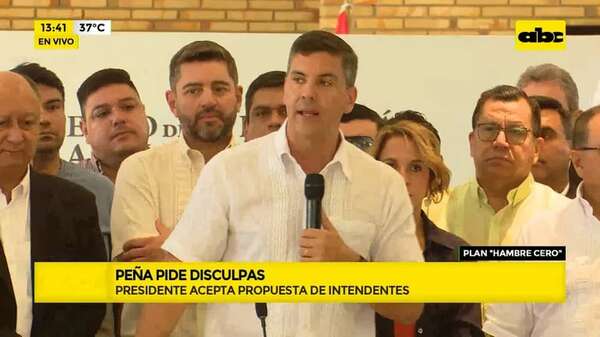 Reculada otra vez: Santiago Peña cede ante intendentes por “Hambre cero” - ABC Noticias - ABC Color