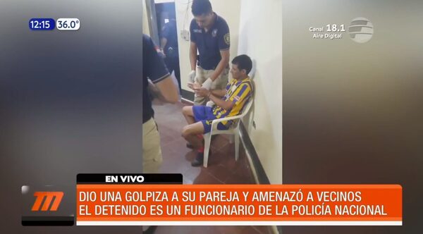 Golpeó a su pareja y amenazó a vecinos | Telefuturo