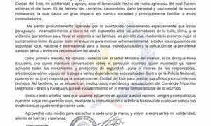 Gobernador se solidariza con cambistas víctimas de robo 
