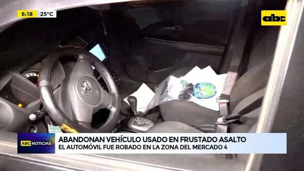 Video: Abandonan vehículo usado en frustrado asalto - ABC Noticias - ABC Color