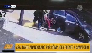 Asaltante abandonado por cómplices frente a un sanatorio | Telefuturo