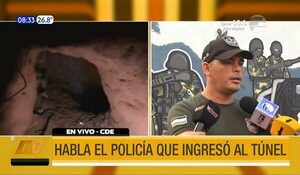 CDE: Habla el policía que ingresó al túnel | Telefuturo