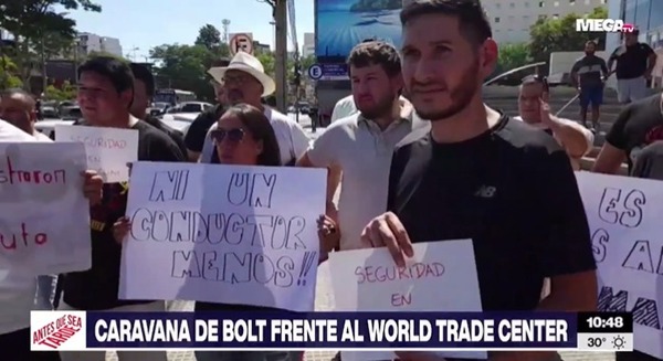 Al grito de “más seguridad, ni un muerto más”, conductores de Bolt exigen más protección - Megacadena - Diario Digital