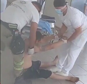 (VIDEO) Choferes sufrieron desmayos tras explosión en fábrica