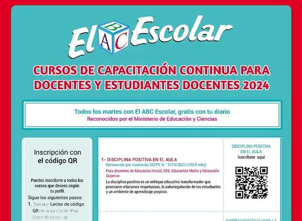 El ABC Escolar seguirá con los cursos de capacitación - Empresariales - ABC Color