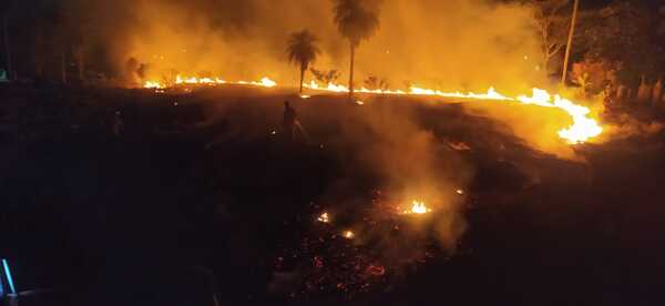 Controlan incendio de grandes proporciones en Zeballos Cué | 1000 Noticias