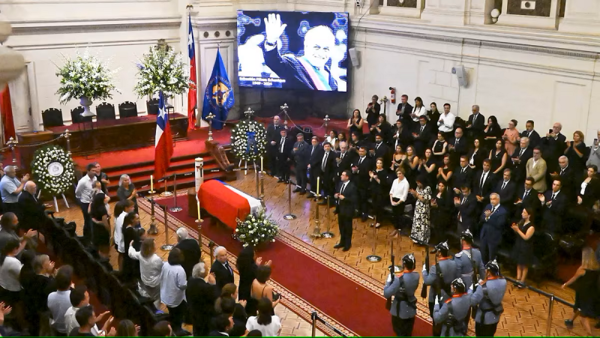 Chile despide a Sebastián Piñera: funcionarios y ciudadanos rinden tributo al ex presidente en Santiago