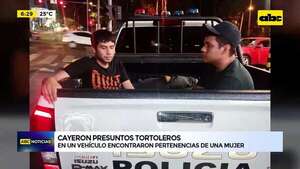 Video: Presuntos tortoleros cayeron tras persecución  - ABC Noticias - ABC Color