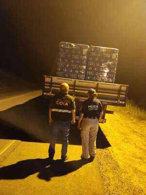 Incautan en Alberdi un camión repleto de paquetes de cerveza que serían de contrabando - Policiales - ABC Color