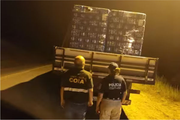 Cae en Alberdi camión con mercaderías presumiblemente de contrabando
