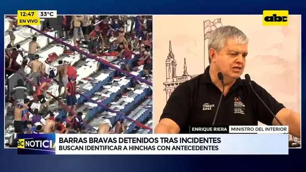 Video: Barrabravas detenidos tras incidentes - ABC Noticias - ABC Color