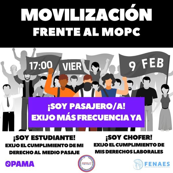 Trabajadores del transporte se suman a protesta por mejoras en el servicio - La Tribuna