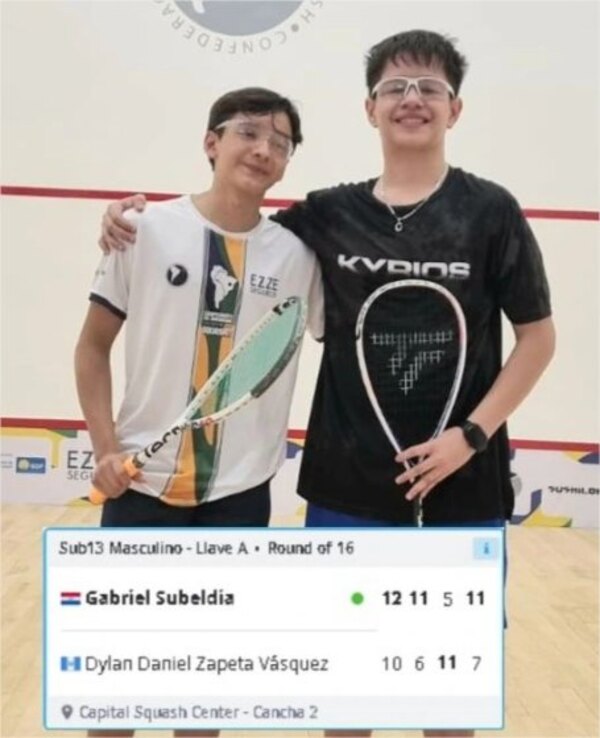 Subeldía avanzó a cuartos de final del sudamericano de squash en Brasil - La Tribuna