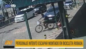 Intentó escapar de la Policía en una bicicleta robada | Telefuturo