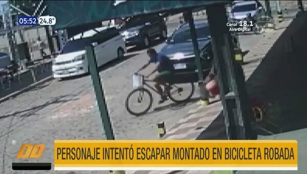 Intentó escapar de la Policía en una bicicleta robada | Telefuturo