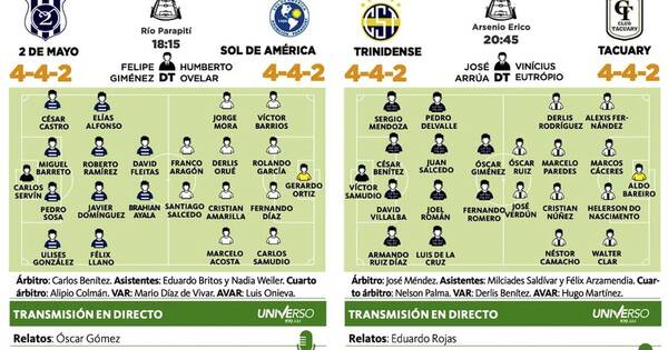 La Nación / Dos partidos ponen en marcha la quinta fecha