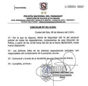 Tras el megarobo a cambistas, disponen “alerta máxima” policial en Alto Paraná - La Clave